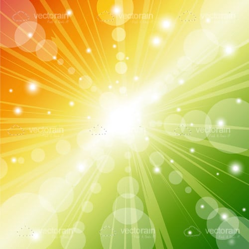 Abstract Colourful Background with Light Beams and Sparkles
